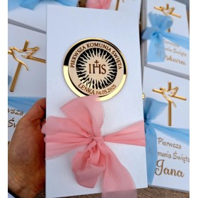 Pudełko na pieniądze BIAŁE IHS