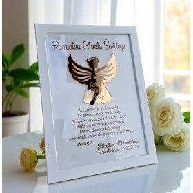 Pamiątka Chrztu Świętego Anioł Stróż