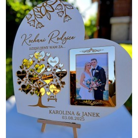 Podziękowanie ślubne serce S1