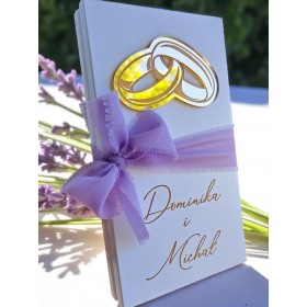 Prezent dla pary młodej pudełko na pieniądze OBRĄCZKI