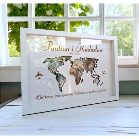 Prezent dla PARY MŁODEJ mapa