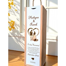 Skrzynka na alkohol dla PARY MŁODEJ