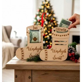 Świąteczna skarpeta na pieniądze