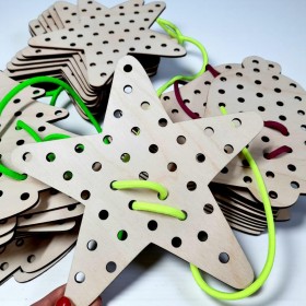 Przeplatanki świąteczne ZESTAW 3szt. +sznurki