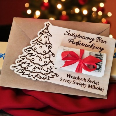 Świąteczny Bon Podarunkowy Choinka