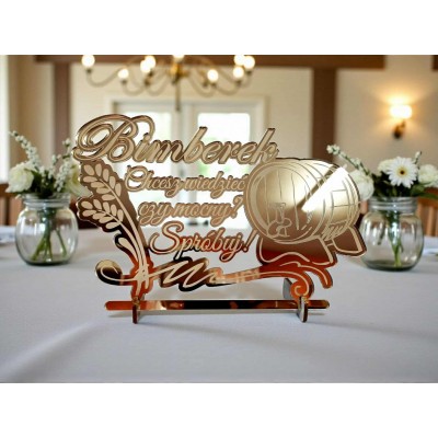 Tabliczka Bimberek lustrzana