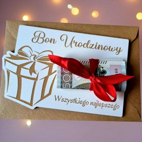 Bon Urodzinowy prezent