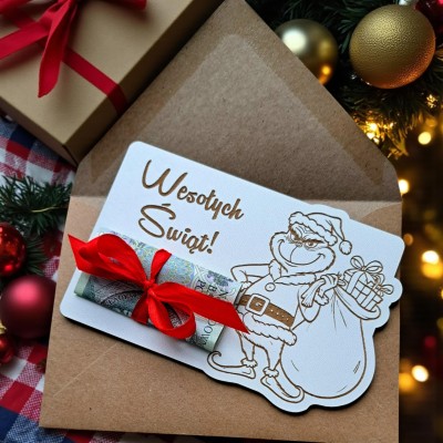 Świąteczny Bon Grinch "Wesołych Świąt"