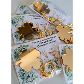 Podziękowanie dla gości Komunia złota KONICZYNA brelok