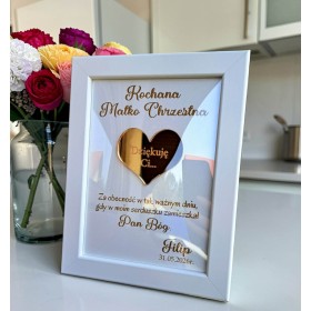 OFERTA SPECJALNA! Podziękowanie dla Rodziców Chrzestnych / Dziadków KOMUNIA Chrzest