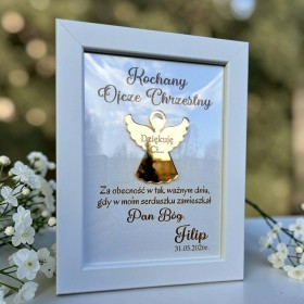 OFERTA SPECJALNA Anioł! Podziękowanie dla Rodziców Chrzestnych / Dziadków KOMUNIA Chrzest