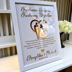 ! OFERTA SPECJALNA ! Podziękowanie Ślubne dla Babci/ Dziadka