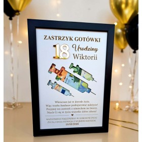 Prezent na 18 urodziny ZASTRZYK GOTÓWKI