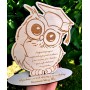 Statuetka sowa Zakończenie roku / Dzień Nauczyciela