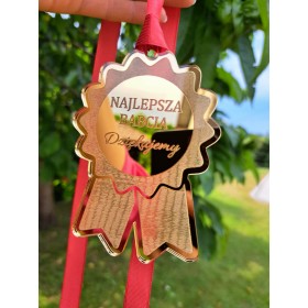 Medal lustrzany odznaka DOWOLNY TEKST