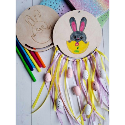 Baza drewniana OKRĄGŁA  "zajączek w jajku"