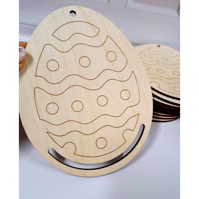 Baza drewniana JAJKO "pisanka"