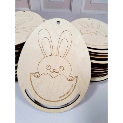 Baza drewniana JAJKO "zając w jajku"