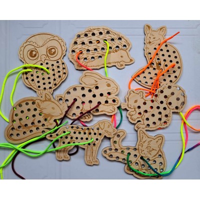 Zestaw przeplatanek ZWIERZAKI (8szt.)