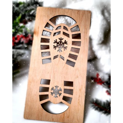 Odcisk buta Mikołaja szablon