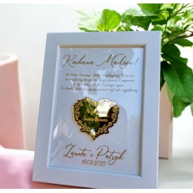 Podziękowanie dla Świadkowej złote serce