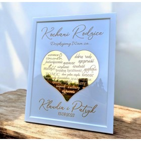 Podziękowanie dla rodziców ślub wzór D3