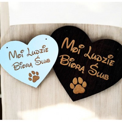 Tabliczka "Moi Ludzie Biorą Ślub"
